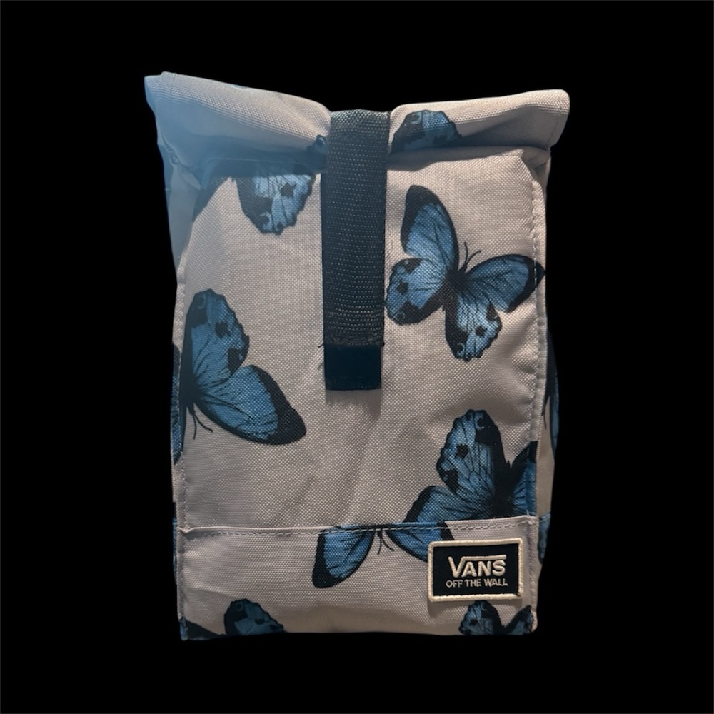 Vans Butterfly Print Lunch Bad in Gray and Blue